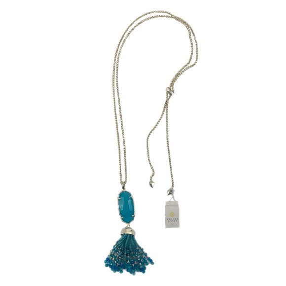 Kendra Scott Jewelry - Kendra Scott Gold & Blue Hexagon Howlite Necklace | New With Tags